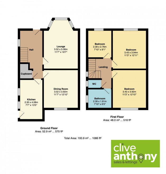 Floorplan for Woodland Crescent, Prestwich, M25