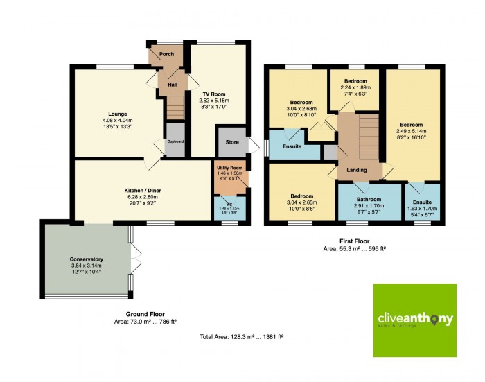 Floorplan for Waterdale Drive, Whitefield, M45