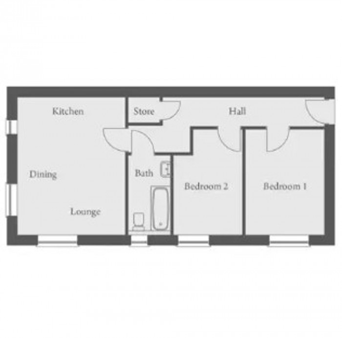 Floorplan for Ward Drive, Prestwich, M25