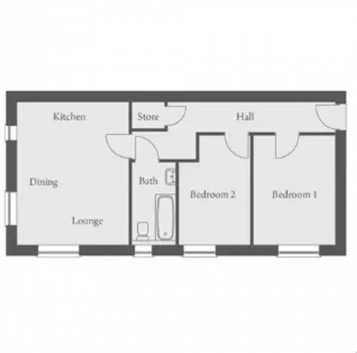 Floorplan for Ward Drive, Prestwich, M25
