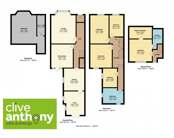 Floorplan for Hamilton Road, Whitefield, M45
