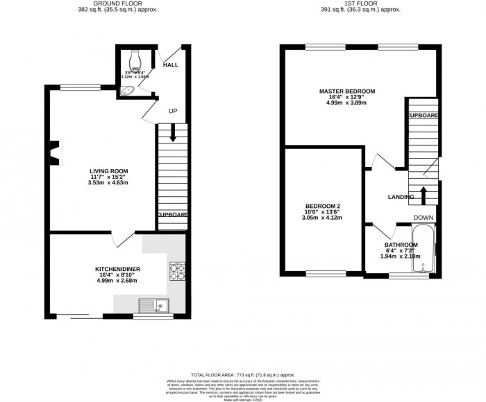 Floorplan for Church Lane, Prestwich, M25