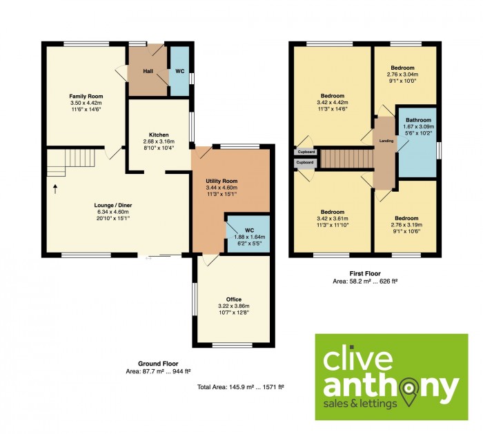Floorplan for Richmond Close, Whitefield, M45