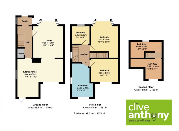 Floorplan for Brooklawn Drive, Prestwich, M25