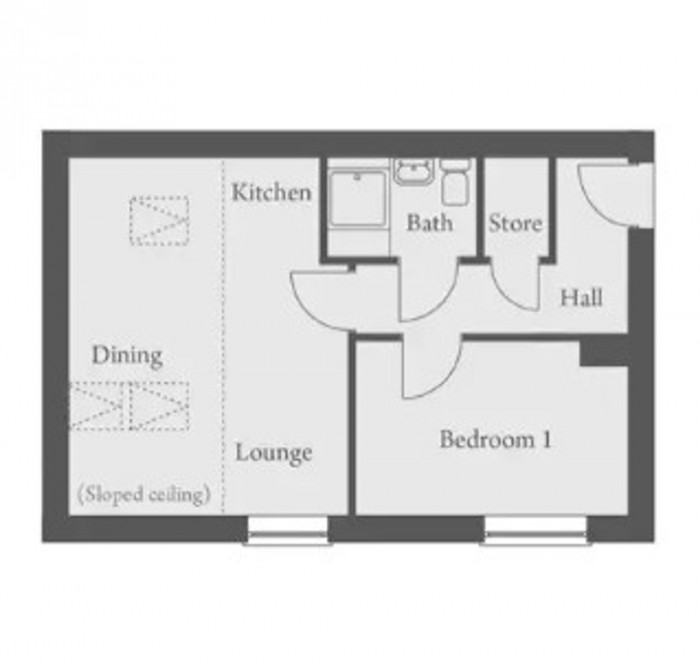 Floorplan for Prestwich, M25