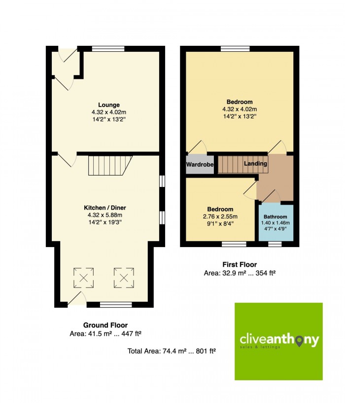 Floorplan for Herbert Street, Prestwich, M25