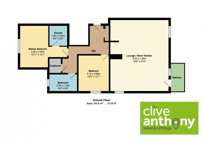 Floorplan for Cavendish Road, 37 Cavendish Road, M7