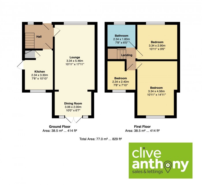 Floorplan for Cotswold Close, Prestwich, M25