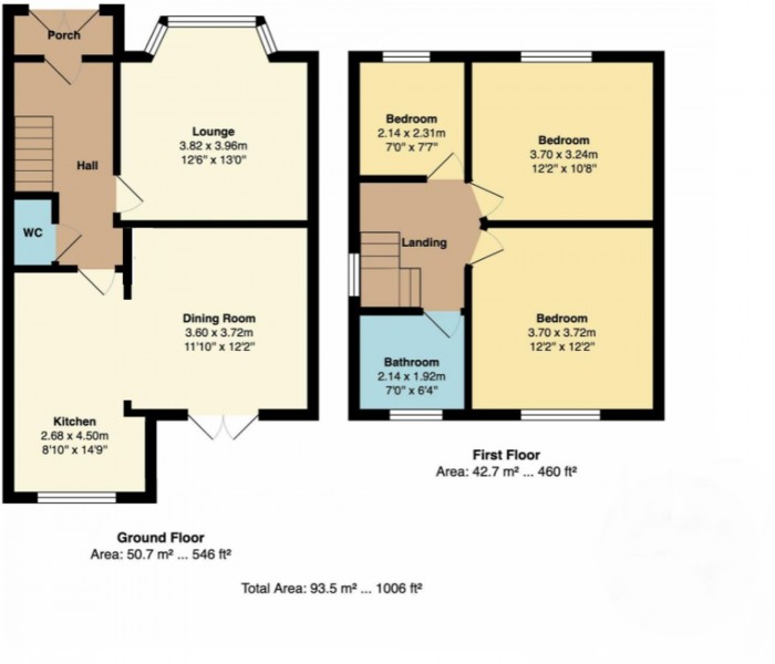 Floorplan for Radcliffe New Road, Whitefield, M45