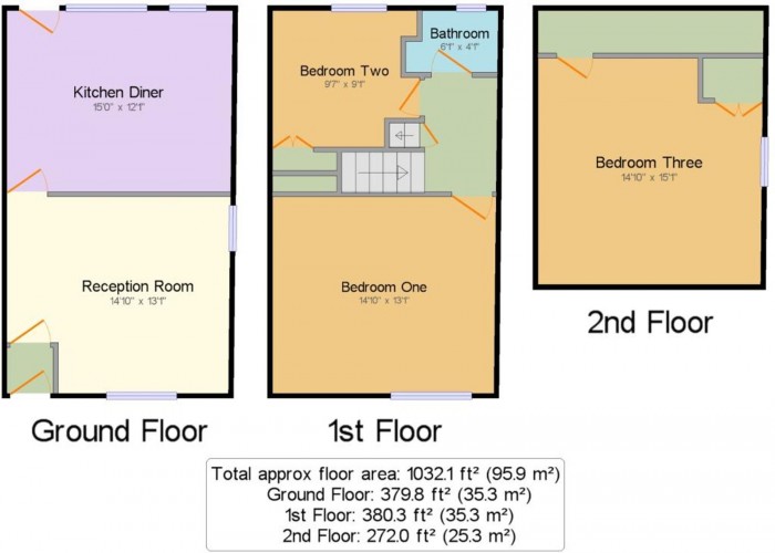 Floorplan for Nipper Lane, Whitefield, M45